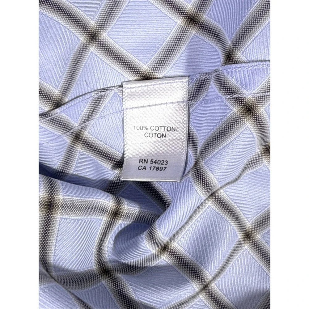 Banana Republic Dress Shirt‎ Mens Size 17.5 Diamond Formal Wedding Dressy